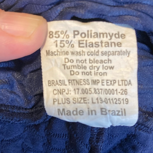 Booty by Brabants Women's Blue Croco Leggings for Effortless Style Plus Size EUC - Picture 6 of 6